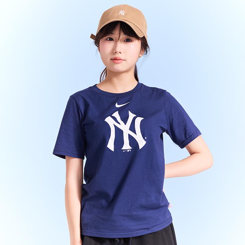 Nike Breathable Sports Round Neck Short Sleeve T-Shirt Kids Tops Navy-Blue 3Z3B7NM00-NYY
