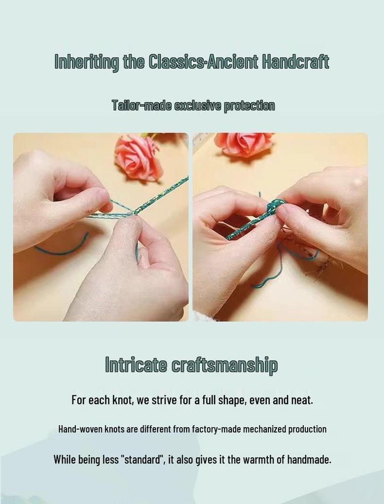 Tibetan Hand-Woven Cotton Lanyard Necklace with Amber Buddhist Amulet and Ethnic Style Thangka.