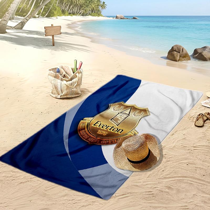 Everton Football Print Beach Towel, Large Soft Quick Dry Towel for Beach Camping Swimming