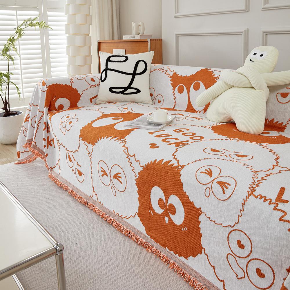 INS простой мультяшный диван-полотенце синель — фото 6