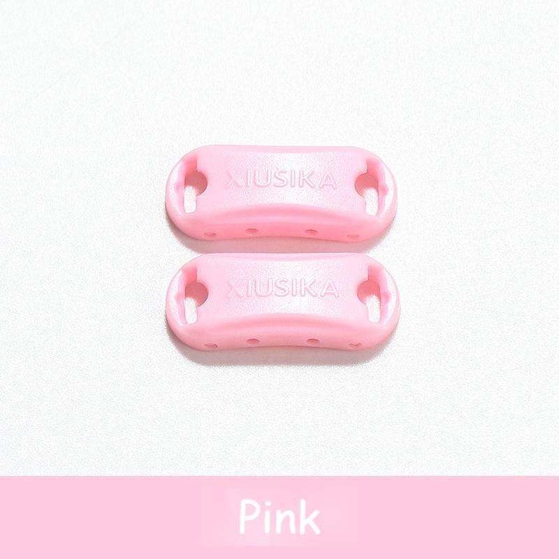 2pcs/pai Elastic Laces Buckle Shoelaces for Sneakers Shoelace Accessories Plastic Shoelace Lock Sports Shoe Kit AF1 Shoe Decora