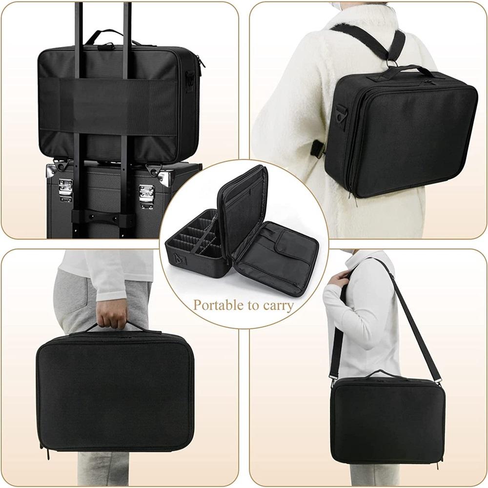  Makeup Bag Make up Case: Large Travel Cosmetic Case Organiser - Professional Portable Makeup Storage Bags for Toiletry - Make Up 