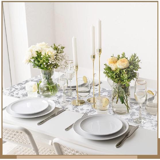 Mixweer 10 Pieces Metallic Table Runner 11 X 110 Inches Sequin Table Runners for Thin Mesh Decorations Party Wedding Birthday Bridal Shower