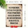 Vintage Spanish Metal Wall Art, Rustic Iron Plaque Sign 7.8x11.8, Weather-Resistant Decor for Home Bar Cafe