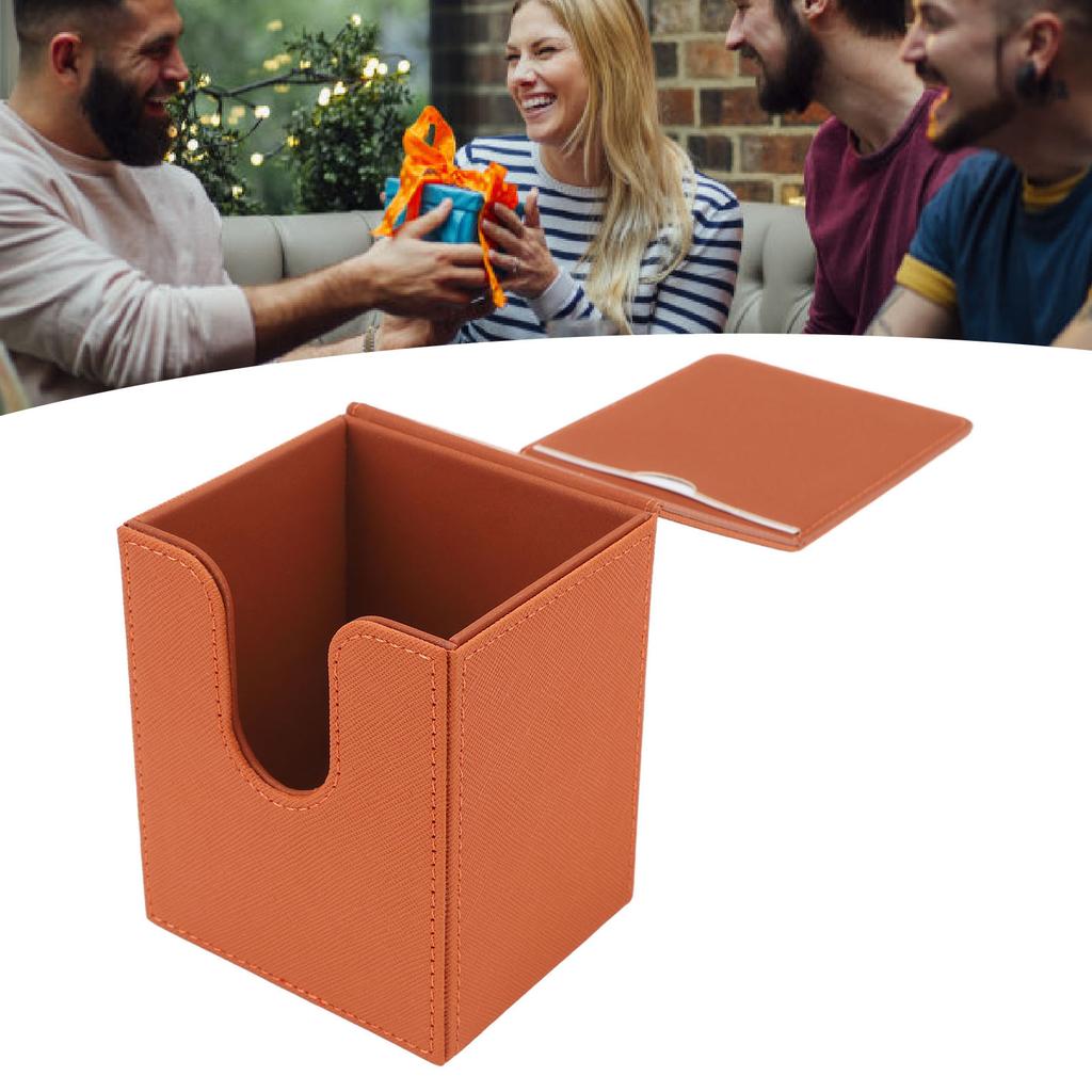 Photo Storage Box Multipurpose Large Capacity Magnetic Lid Closure PVC Picture Storage Container for Photo Bank Cards Stamps