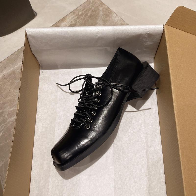 Fashion 2025 Women's Soft Leather High Heel Pumps Girls Fashion Style Hollow Lace-up Shoes Shallow Mouth Female Sandals Plus Size Shoes