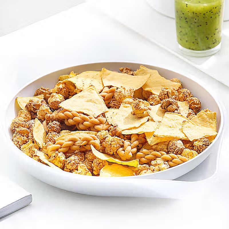 Chahua Antibacterial Double-Layer Fruit & Snack Plate