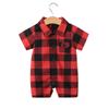 Heren Korte Mouw Zomer Romper voor Pasgeboren en Baby Jongens (0-1 Jaar) - Babykleding