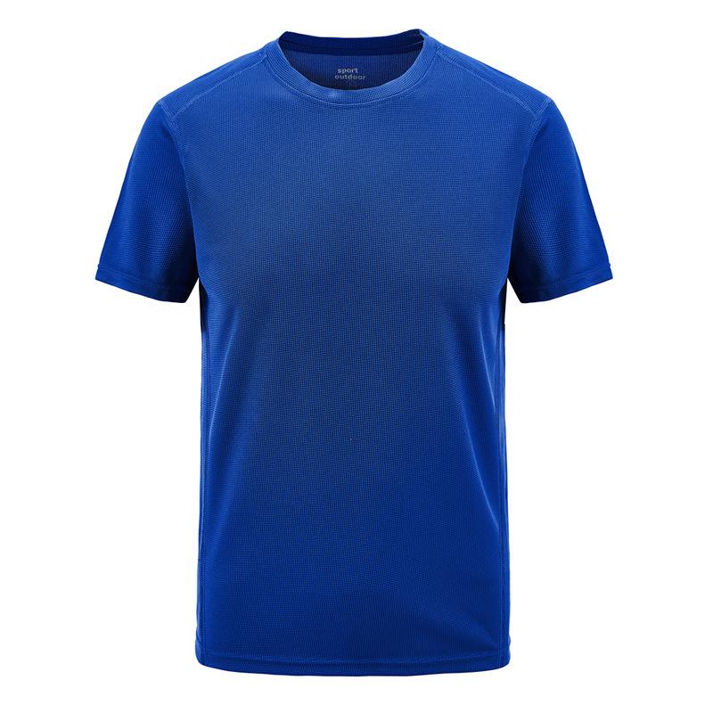 2023 Men's Quick-Dry Outdoor Casual T-Shirt, Plus & Big Sizes, Couple Style, Solid Color, Elastic, Summer Wear