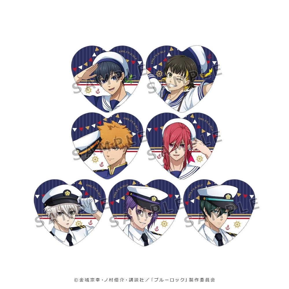 

Blue Lock Blue Lock Original Heart Can Badge Marine Look 1box 7pcs
