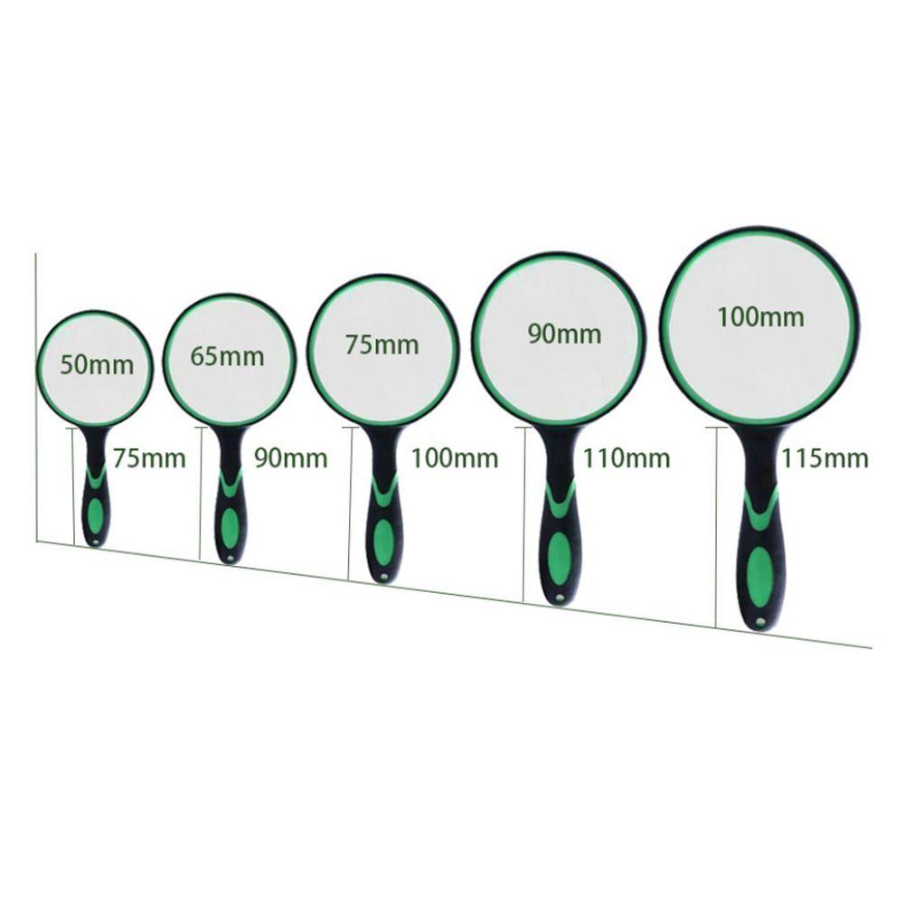 1Pcs Antique Mahogany Handle 10X Magnifying Glass 50/65/75/90/100mm Eye Loupe  For Reading Book