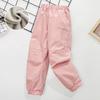 4-16 Years Kids Windproof and Waterproof Fleece-Lined Pants Loose Fitness Pants