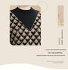 Plus Size Warm Knit Pullover for Women - Autumn/Winter Round Neck Sweater for Middle-aged & Elderly