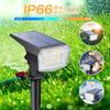 Solar-powered Outdoor Garden Lights with Light Sensor, 59 High-brightness LEDs, Automatic Onoff, IP66 Waterproof, 1800mAh Battery, Warm White Light,