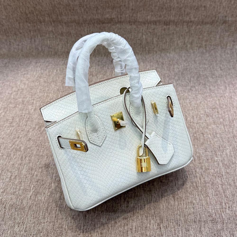 

Новая сумка из коровьей кожи с рисунком змеи Platinum 20 см, мини-сумка через плечо, известная в Интернете, тот же стиль, что и для девочек, сумка через плечо 20x10x15cm