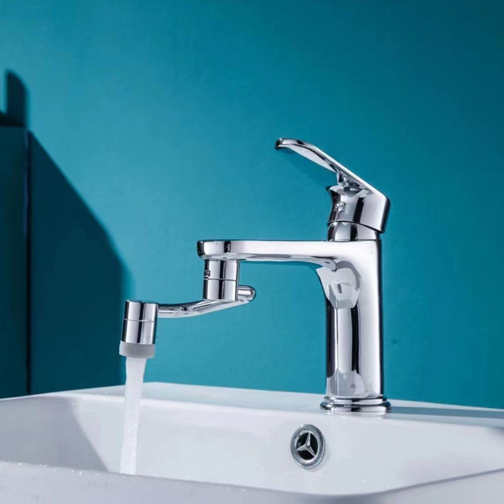 1080° Universal Kitchen Faucet Anti-splash Aerator Bathroom Tap Rotatable Faucet Extender Bubbler Head Faucet Nozzle Adapter