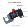 Y5GD Portable Precise Digital Thickness Gauge Meter Metal Tester Micrometer 0-12.7mm