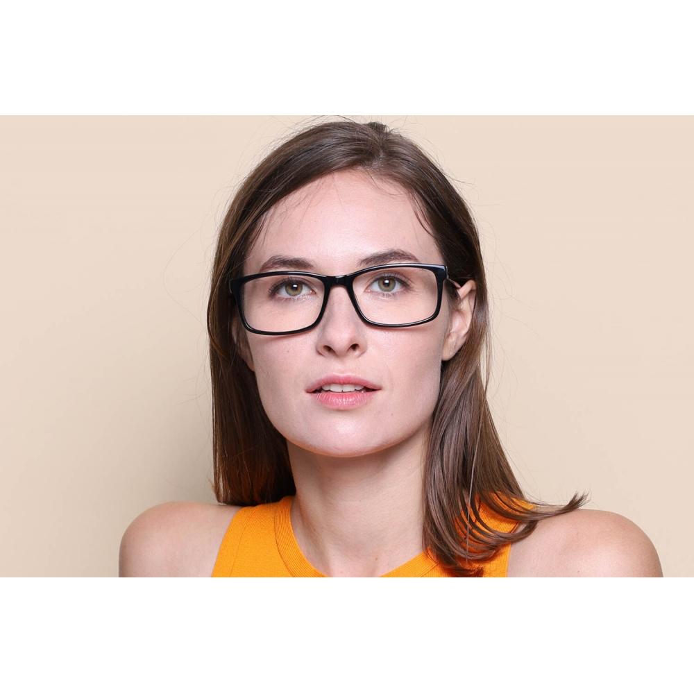 Full Rim Rectangle Black Smartbuy Collection Chakaia A56 Fashion Unisex Eyeglasses