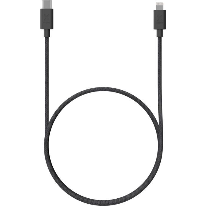 Câble USB-C vers Lightning - Xtorm - CXG2031 - Charge rapide 60W - 1m - Noir