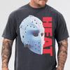 90s Action Movie T-Shirt: Heat Hockey Mask Graphic Tee from 1995