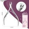 D501 Stainless Steel Cuticle Nipper & Hangnail Remover Set - Gray Manicure Tool