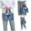 Borsa Termica per Pranzo ad Acquerello Medusa Subacquea per Bambini Scuola Borsa Frigo Termica Scatola per Cibo Borsa Tote Contenitore Portatile per Pranzo