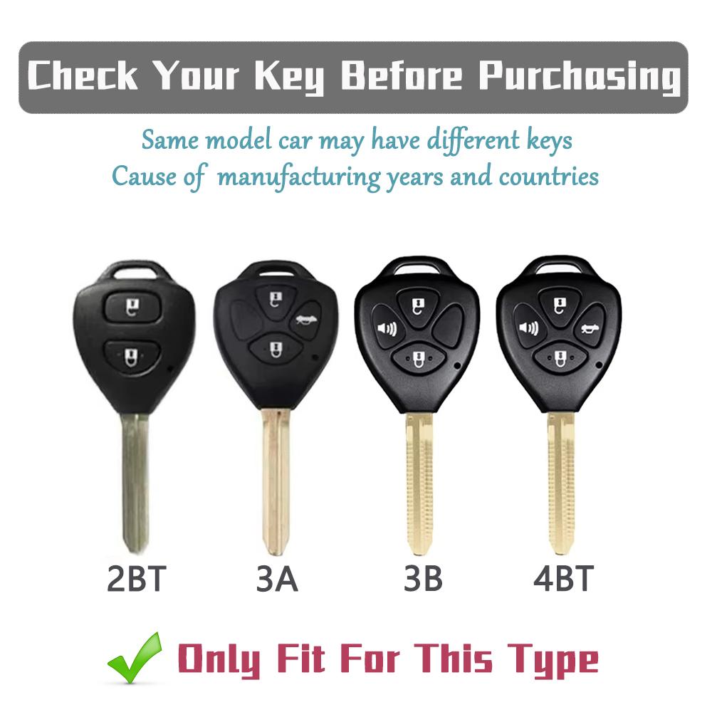 Protective Cover For Toyota Auris HiLux Corolla Fortuner Prado Verso Camry Reiz Yaris Vitz Vios Rav4 Ractis Car Key Case Holder
