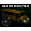 1/32 Model School Bus, Casting Alloy Openable Door Toy Car with Lights Sounds Fuel System Parts for Boy Girl Combustion Engines Parts