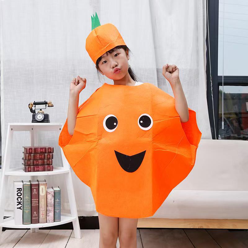 Fruit & Vegetable Halloween Stage Costume for Kids & Parent-Child Performances