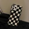 Schachbrettmuster IPhone 16 Handyhülle 13 Schutzhülle 15pro Max Silikon XR Geeignet für 8p Weich 14