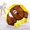 1pc Brown Bear Auto Personality Cute Personality Umbrella 8-Bone Design Compact Gear for Outdoor Travel, Perfect Helloween Chrismas Gift for Friends O