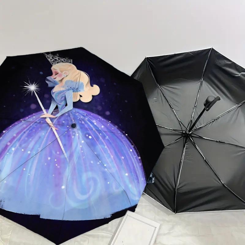 Enchanted Princess Umbrella: A Magical Companion for Outdoor Adventures - Auto-Opening/Closing, Lightweight & Durable Idea 083