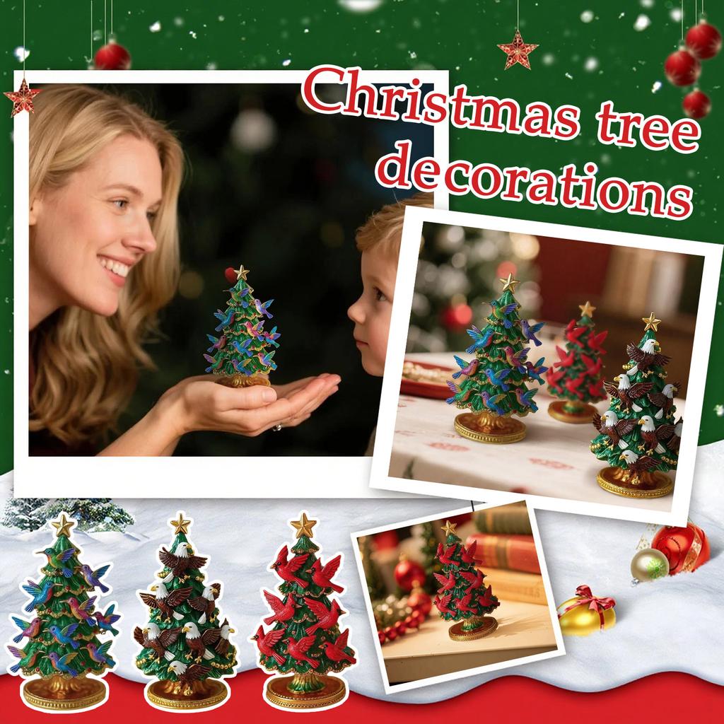 Colorful Festive Christmas Tree Table Decorations