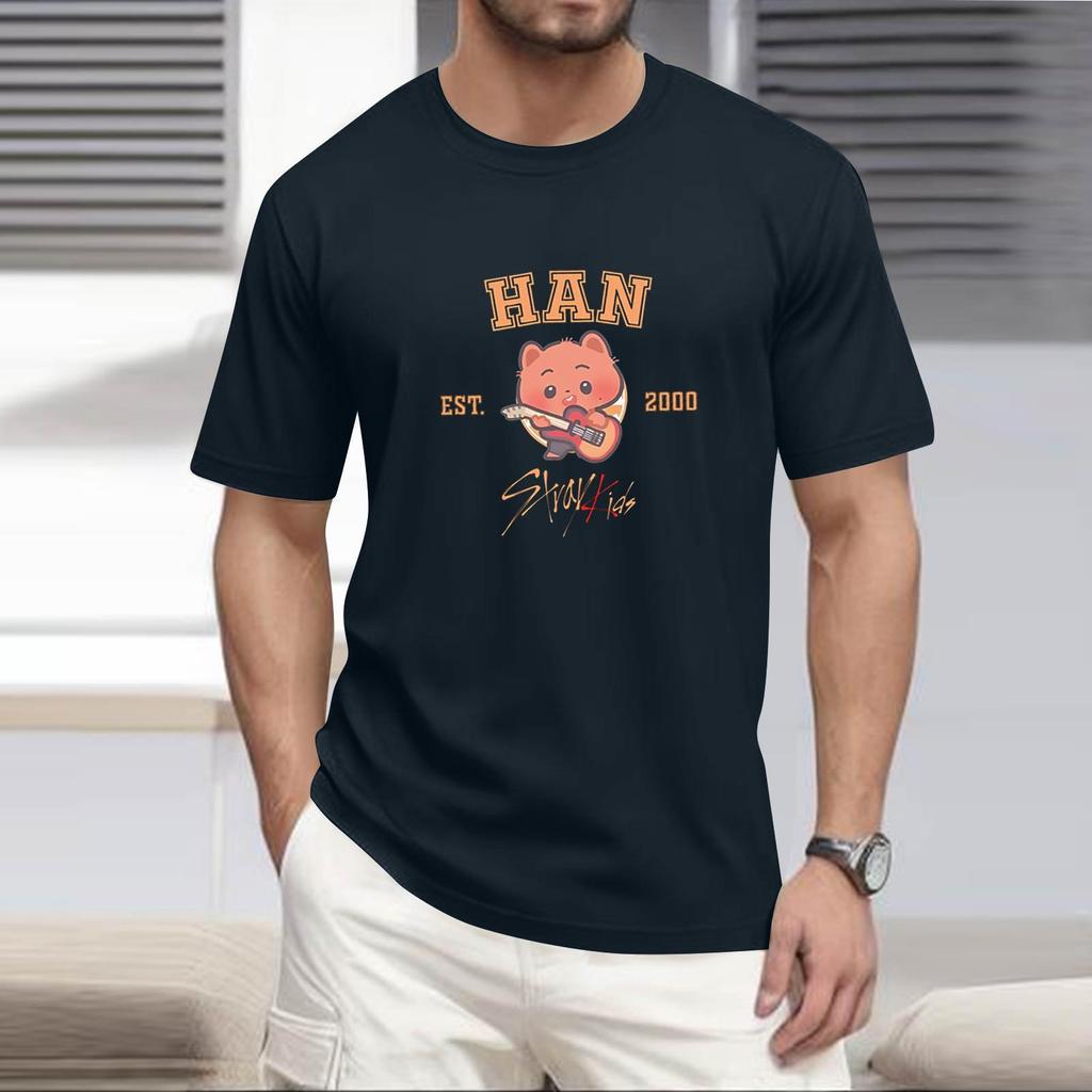 Men'S Fashionable T-Shirt, Street Casual Short Sleeved Clothing