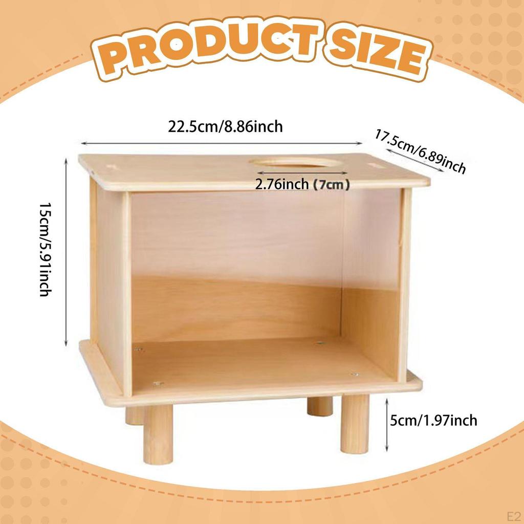 Křeček Hrabací Box Nádoba Příslušenství Hraní Pevné Písková Koupel Úkryt pro