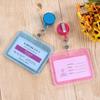 Retractable Clear Waterproof Card Cover Business Credit Cards Bank ID Card Sleeve Protect Holder Case for Student Women Men