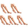 1/5/10 Pair Silky Sheer Women Over the Calf Long Socks for Office and Casual Wear Breathable Nylon Knee Length Stockings