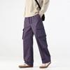 Mountain overalls boys spring and autumn new American trendy brand wide-leg pants loose straight large size casual pants