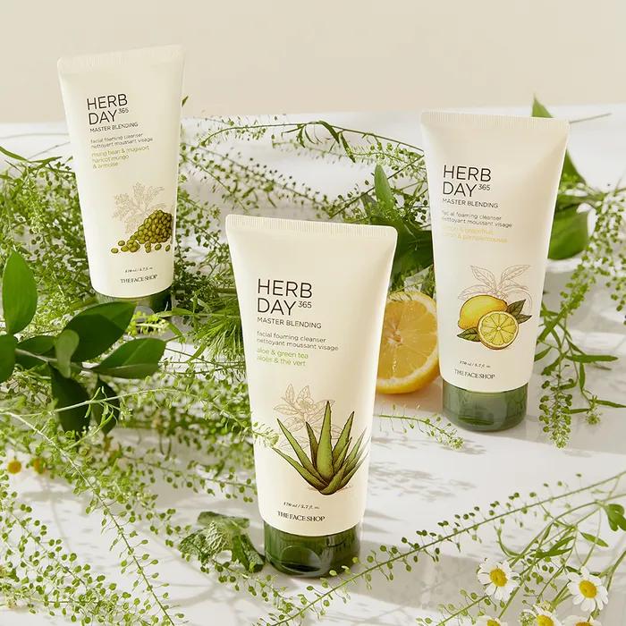 Herb Day Facial Cleansing Foam 170ml lemon
