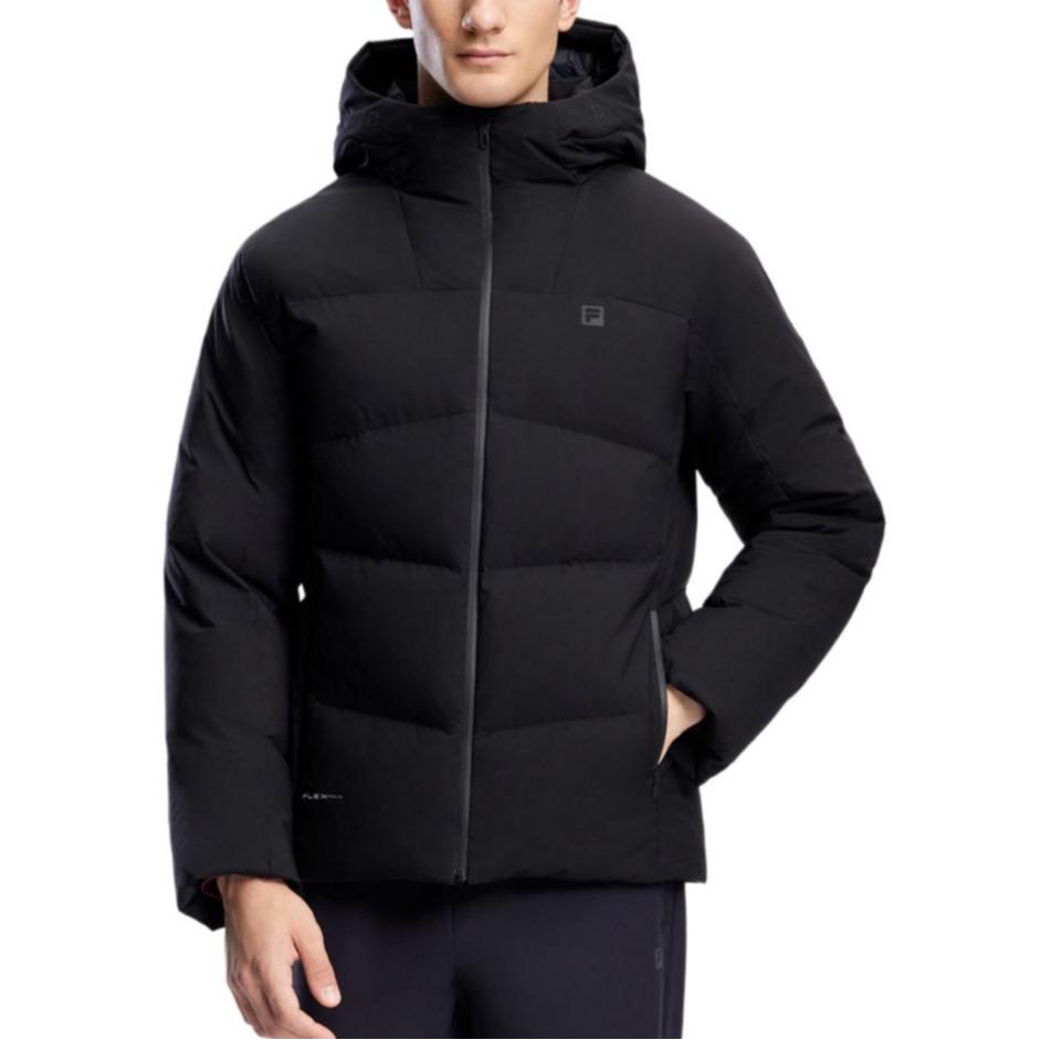 Fila 2023 Winter New Down Jacket Basic Fitness Basketball Sports Hoodie Men Outerwear Black A11M341904F-BK