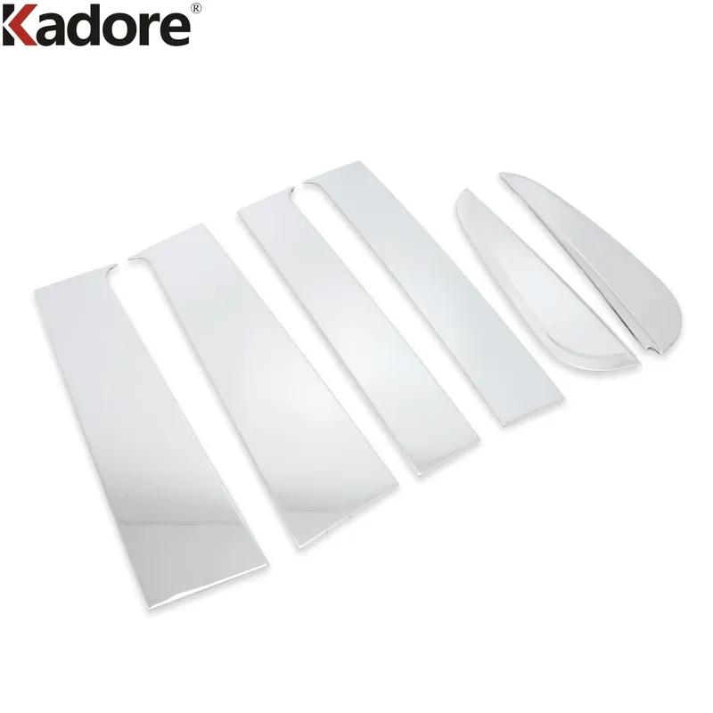 Window Center Pillar Post Cover Trim For Nissan Navara NP300 ST 2014 2015 2016 2017 2018  Stainless Steel Car Accessories