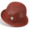 Sommer-Sonnenschutzhut Französischer Stil Gerollter Rand Sonnenschutzhut Outdoor Fischerhut Koreanische Mode Blumenhut für Damen