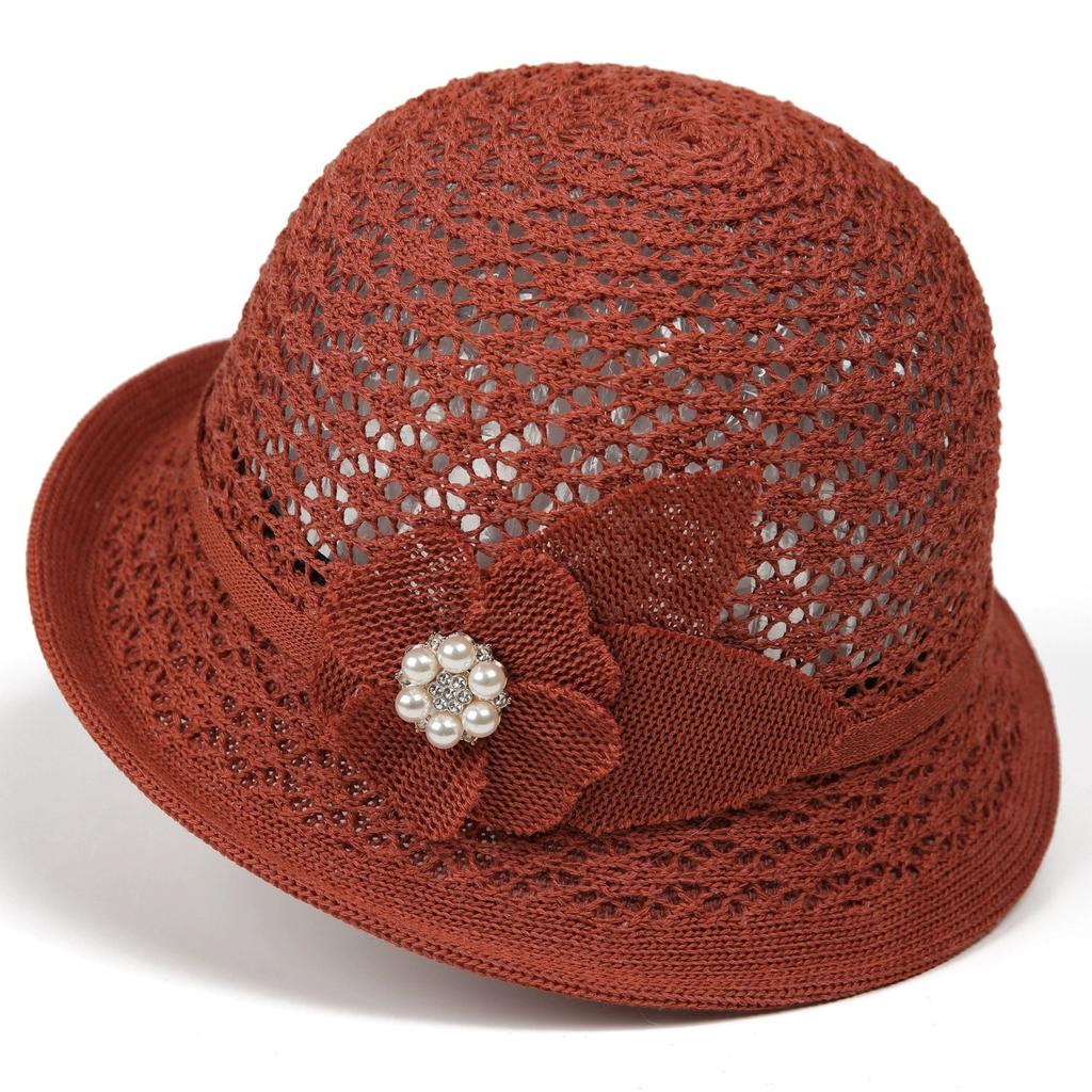 Sommer-Sonnenschutzhut Französischer Stil Gerollter Rand Sonnenschutzhut Outdoor Fischerhut Koreanische Mode Blumenhut für Damen