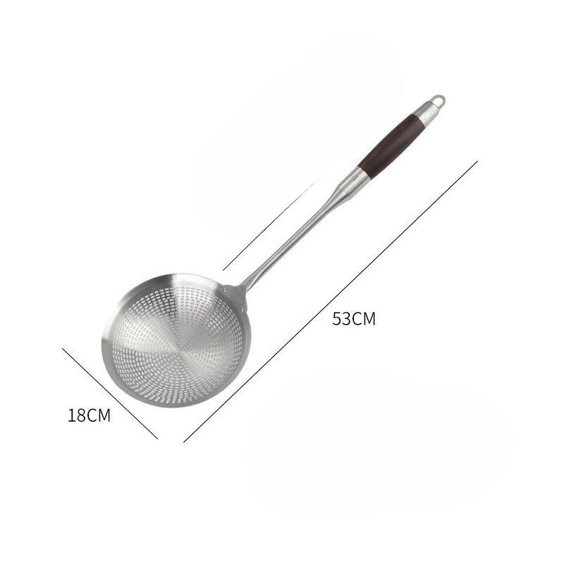 Stainless Steel Strainer for Household Kitchen and Dining, Extended Grease Trap for Scooping Noodles, Long-handled Filter Screen