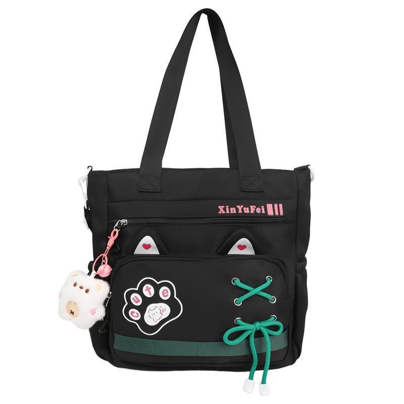 New backpack fashion kitten large capacity shoulder backpack junior high school students backpack high value school bag