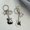 Handmade Love Keychain Sweet Romantic Pentagram Star Guitar Pendant Keychain Gift to his girlfriend Y2k Handbag Charm