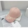 Stunning summer sunshade essential hat women's three-dimensional English letter embroidered baseball cap wind round face cap