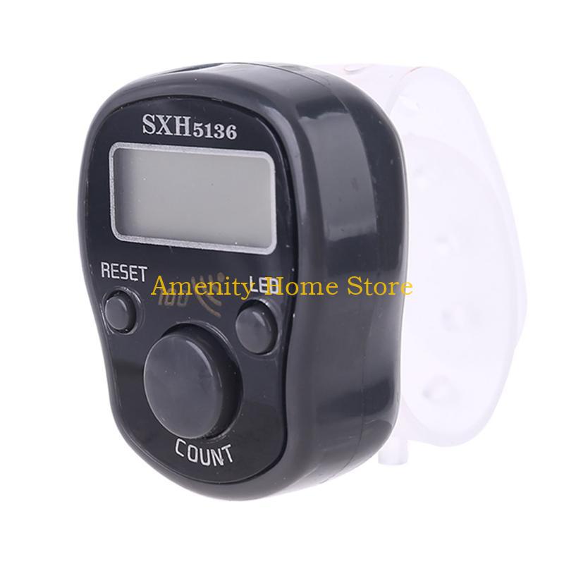 F26C Portable Wrist Digital Electronic Counter with LED Light and Sound Manual Reset Decompression Relaxation Finger Tool