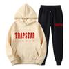 Mens Womens Casual Hooded Fleece-Lined Sweatshirt Set Lightweight Streetwear Outfit