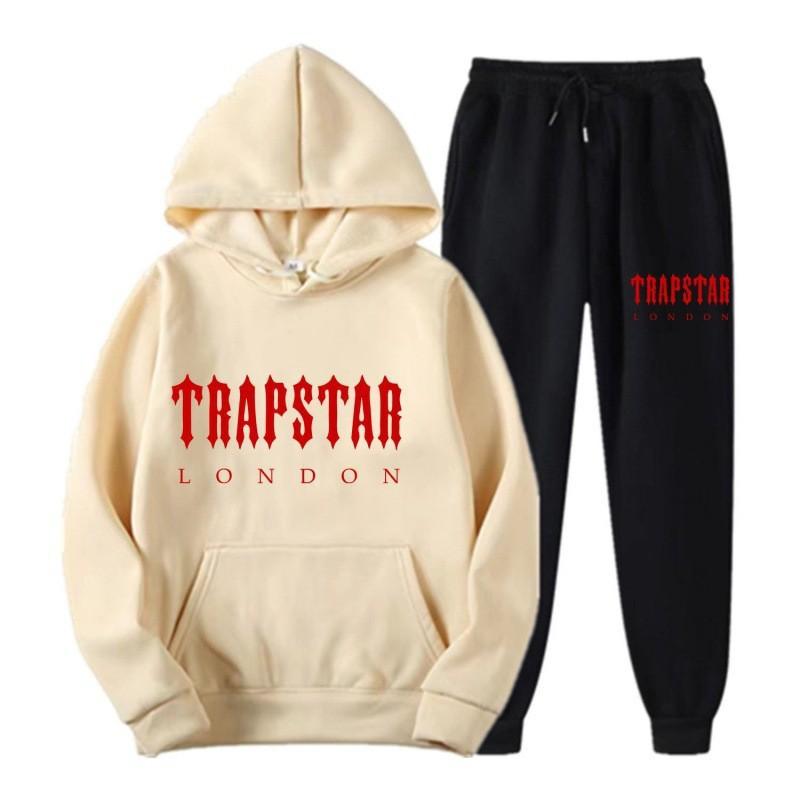 Mens Womens Casual Hooded Fleece-Lined Sweatshirt Set Lightweight Streetwear Outfit
